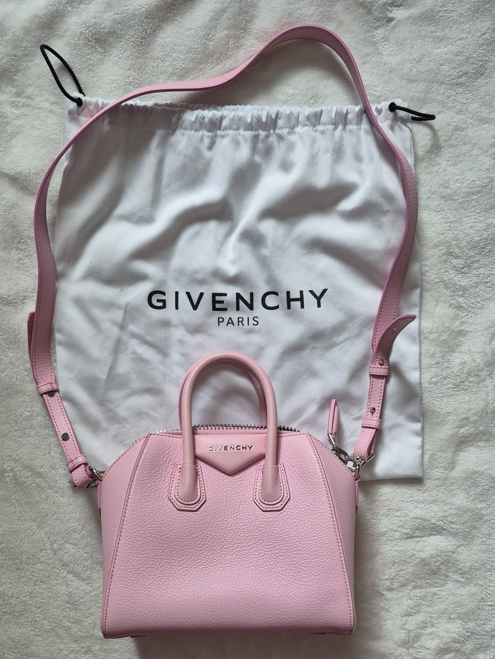 Givenchy Pink Pebbled Leather Mini Satchel